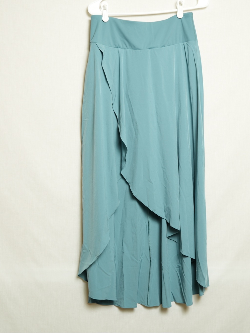 Halara Womens Maxi Skirt Medium Teal High Waisted Built In Shorts Flowy